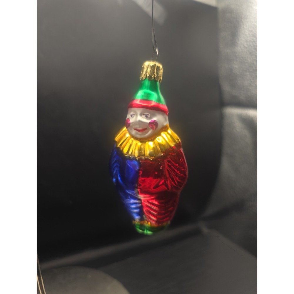Clown Christmas Tree Ornaments Multicolor Glass - Pier One